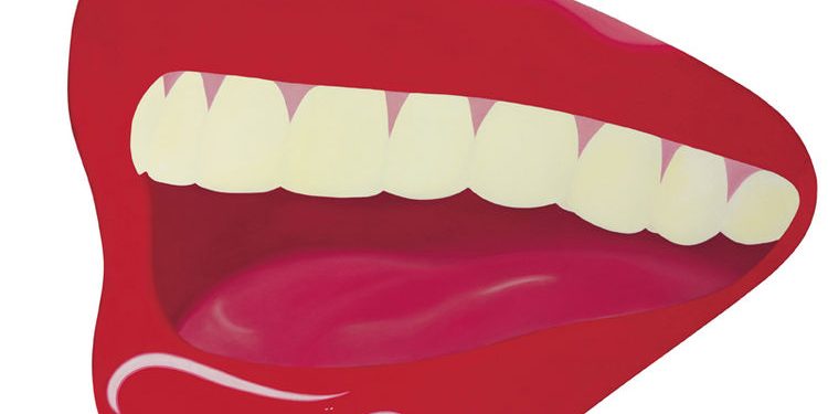 This picture provided by Christie's shows a 1967 oil painting by Tom Wesselmann titled "Mouth #8."  It is one of 125 items of original art from the Playboy Enterprises archive up for sale at a Dec. 8 auction at Christie's in New York dubbed "The Year of the Rabbit." Nearly all the items in the sale have appeared in Playboy magazine, a cultural icon that helped liberate American sexual mores.(AP Photo/CHRISTIE'S IMAGES LTD.)